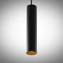 Arcchio Ejona pendellampe, højde 27 cm, sort, aluminium
