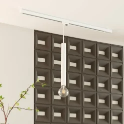 Arcchio Ejona skinnependel hvid E27 4/40cm