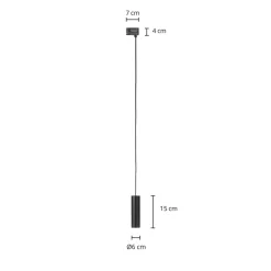 Arcchio Ejona track pendel sort E27 4/15cm