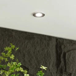 Arcchio Elmon LED-indbygningslampe, IP65, krom