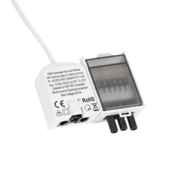 Arcchio Elmon LED-indbygningslampe, IP65, krom