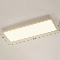 Arcchio Enja LED-panel, 79,5 cm x 29,5 cm