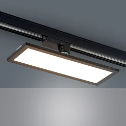 Arcchio Hairis LED-panel, 30 cm, sort, 3000 K