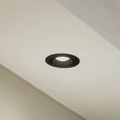 Arcchio Harcos LED-downlight, sort, Ø 11 cm, 4.000K