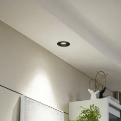 Arcchio Harcos LED-downlight, sort, Ø 11 cm, 4.000K