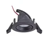 Arcchio Harcos LED-downlight, sort, Ø 8 cm, 4.000K