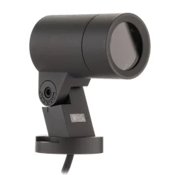Arcchio Hemmani spot med jordspyd, højde 35 cm, antracit, aluminium