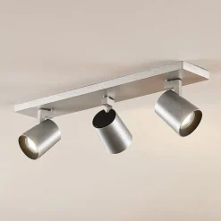 Arcchio Iavo-loftspot, kantet, alu, 3 lyskilder