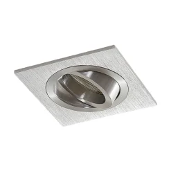 Arcchio indbygget loftspot Sophia, aluminium, kantet