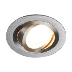 Arcchio indbygget loftspot Sophia, aluminium, rund