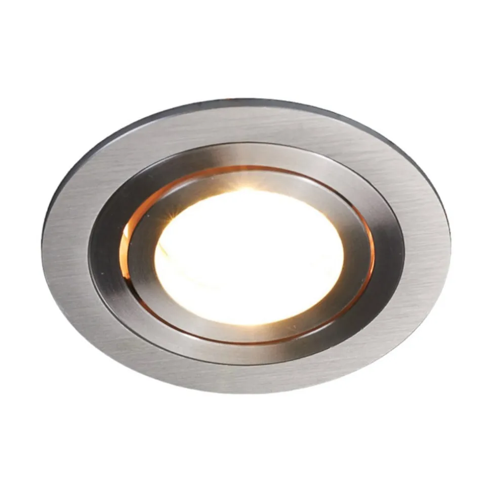 Arcchio indbygget loftspot Sophia, aluminium, rund