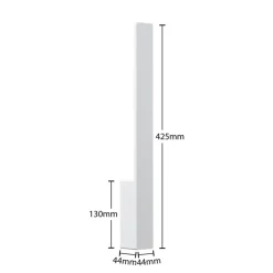 Arcchio Ivano LED-væglampe, 42,5 cm, hvid