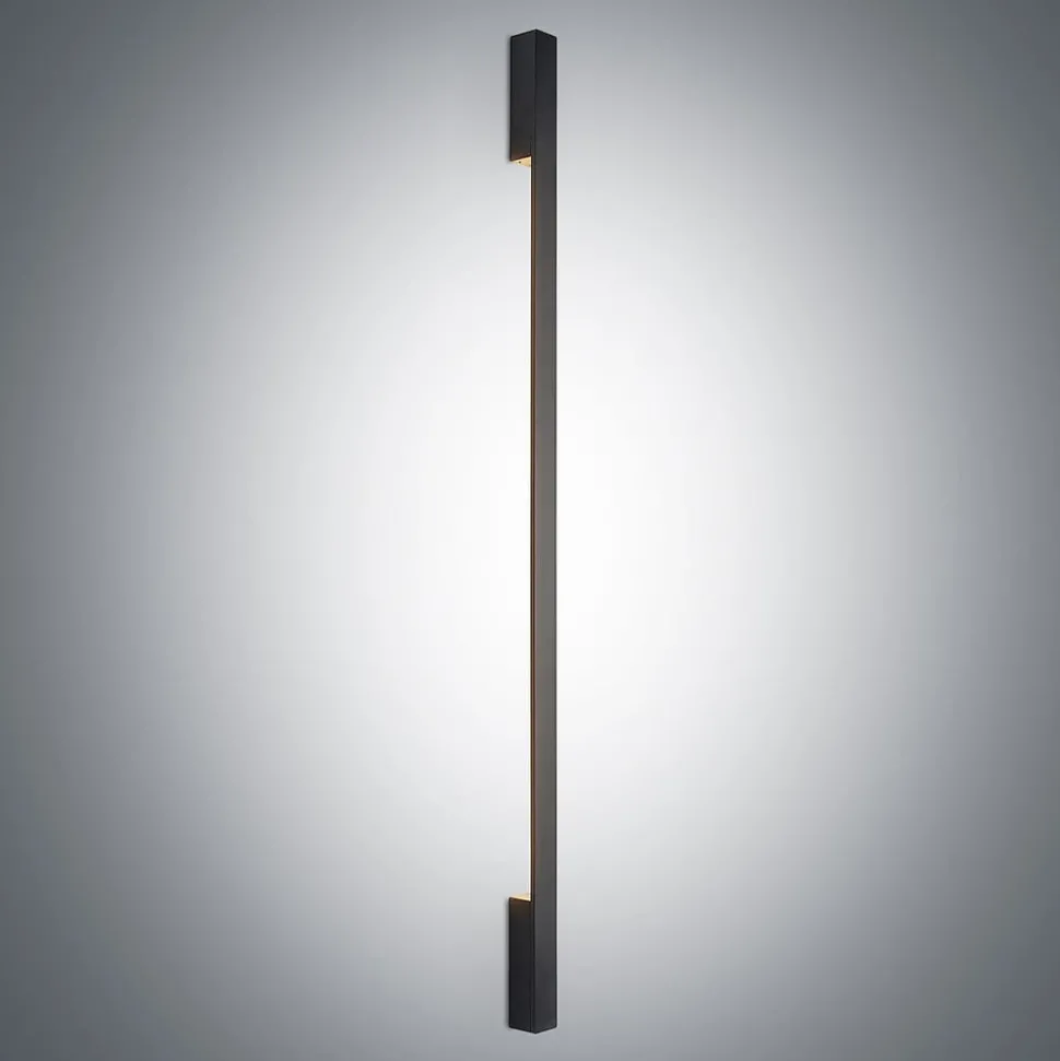 Arcchio Ivano LED-væglampe, 130 cm, sort