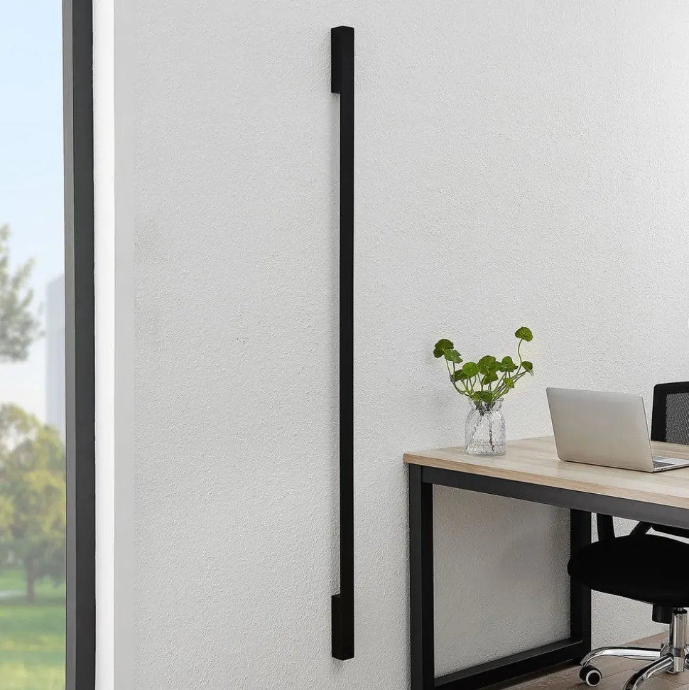 Arcchio Ivano LED-væglampe, 170 cm, sort
