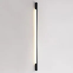 Arcchio Ivano LED-væglampe, 170 cm, sort