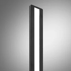 Arcchio Ivano LED-væglampe, 42,5 cm, sort, metal