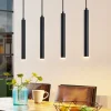 Arcchio Kammeron LED-hængelampe, sort, metal, 80 cm