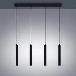 Arcchio Kammeron LED-hængelampe, sort, metal, 80 cm