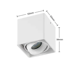 Arcchio Kubika downlight GU10, 1 lyskilde, hvid