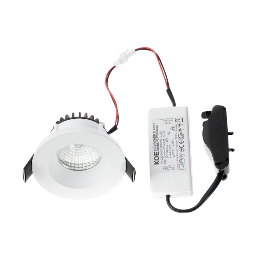 Arcchio LED-downlight Aryx, hvid, 4.000K