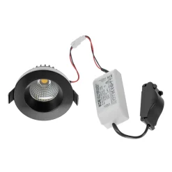 Arcchio LED-downlight Aryx, sort, 4.000K