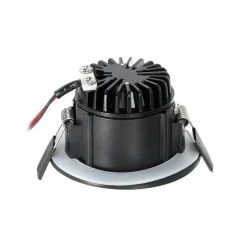 Arcchio LED-downlight Aryx, sort, 2.700K