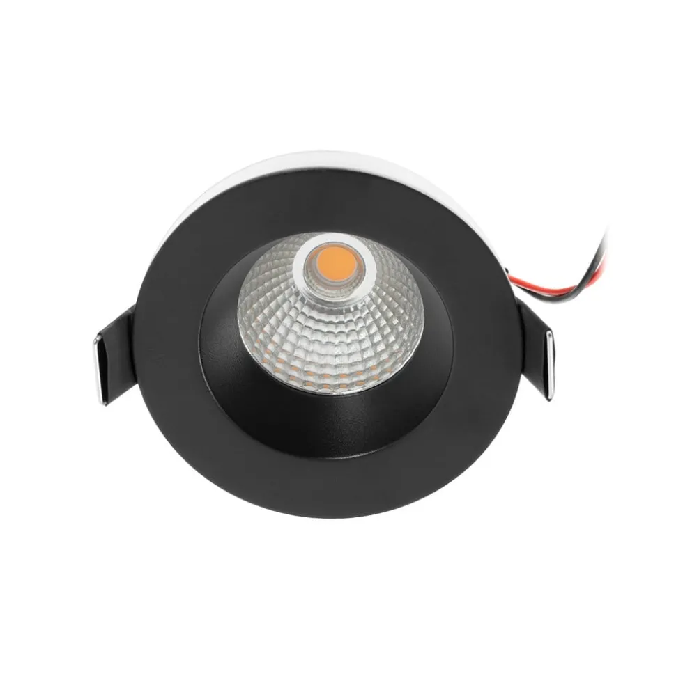Arcchio LED-downlight Aryx, sort, 2.700K