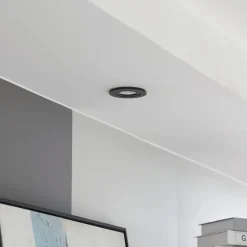 Arcchio LED-downlight Eliar rund sort CCT drejelig