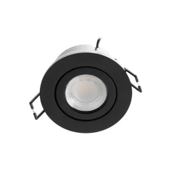 Arcchio LED-downlight Eliar rund sort CCT drejelig