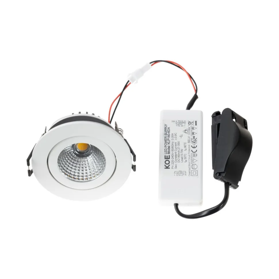Arcchio LED-downlight Jyra, hvid, 4.000K