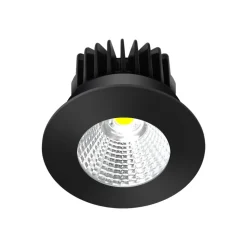 Arcchio LED-downlight Lirin, sort, 2.700K