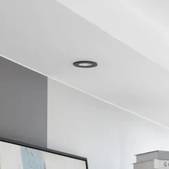 Arcchio LED-downlight Lirin, sort, 2.700K