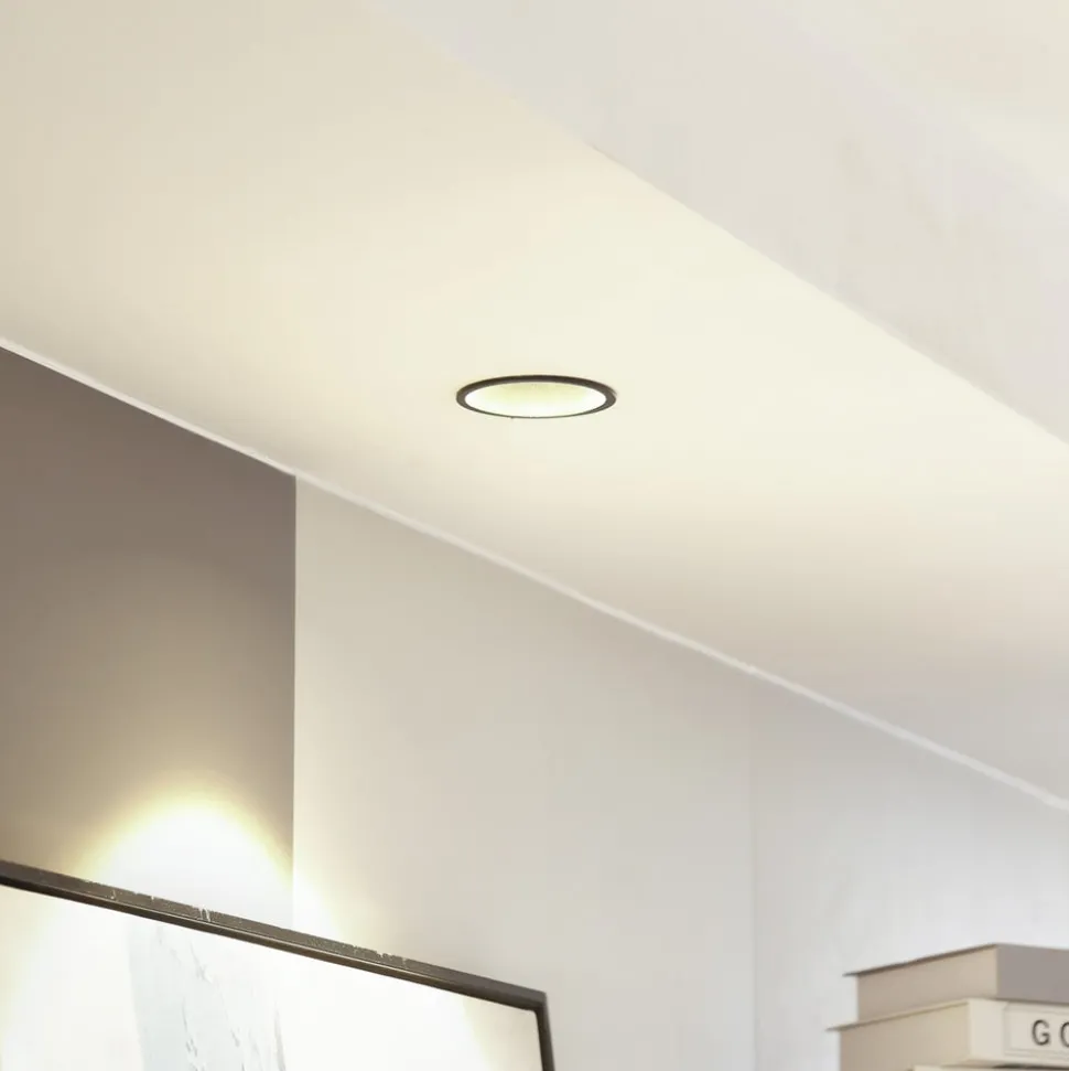 Arcchio LED-downlight Niria, sort, 2.700K