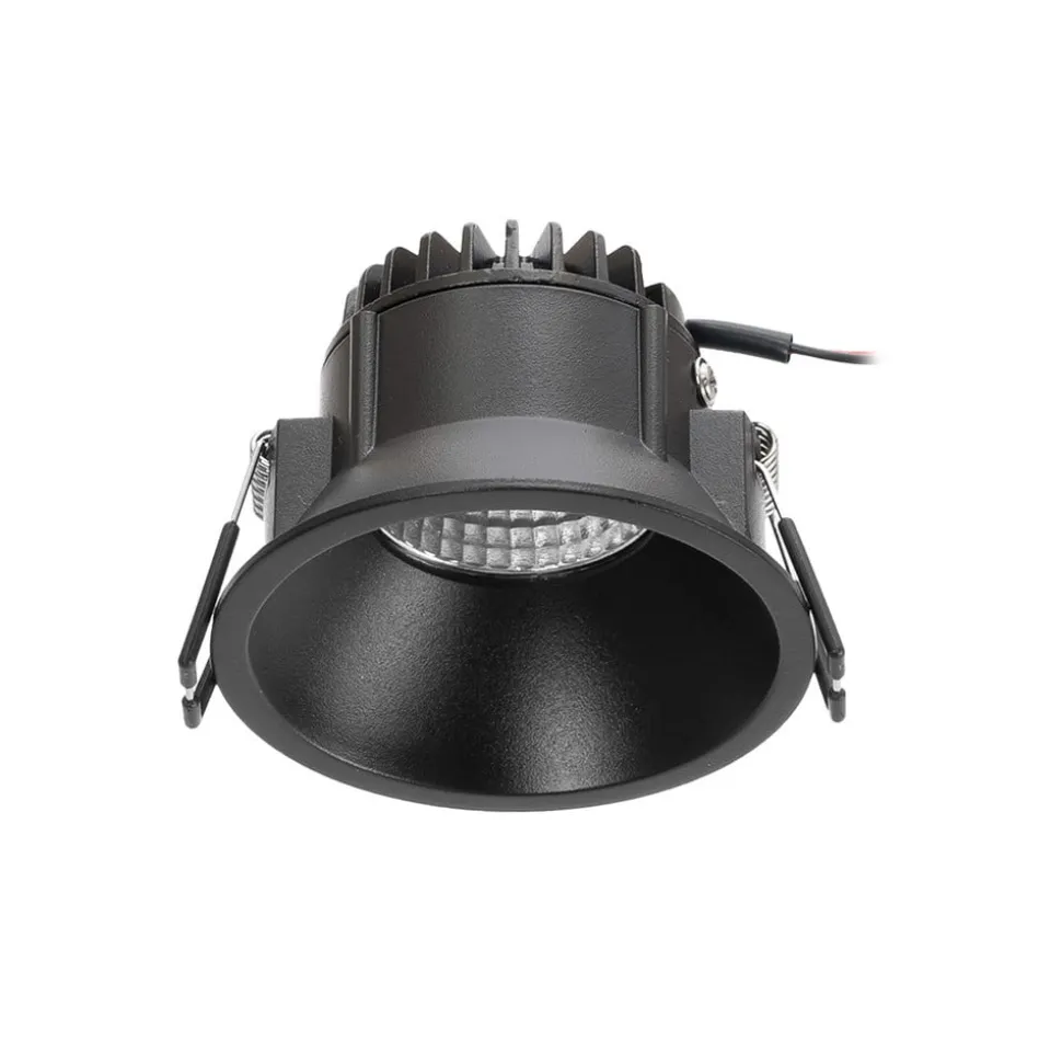 Arcchio LED-downlight Niria, sort, 2.700K