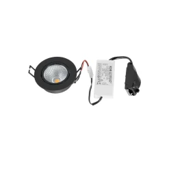 Arcchio LED-downlight Zarik sort, 3.000K
