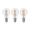Arcchio LED-filamentpære E14 G45, sæt med 3, 4000 K