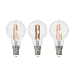Arcchio LED-filamentpære E14 G45, sæt med 3, 4000 K