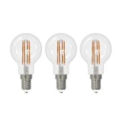 Arcchio LED-filamentpære E14 G45, sæt med 3, 2700 K