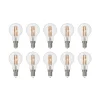 Arcchio LED-filamentpære E14 G45, sæt med 10 stk, 4000 K