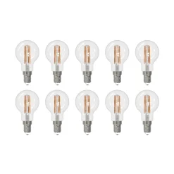 Arcchio LED-filamentpære E14 G45, sæt med 10 stk, 4000 K