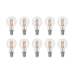 Arcchio LED-filamentpære E14 G45, sæt med 10, 2700 K