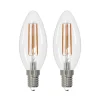 Arcchio LED-filamentpære E14 stearinlys, sæt med 2, 2700 K