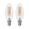 Arcchio LED-filamentpære E14 stearinlys, sæt med 2, 4000 K