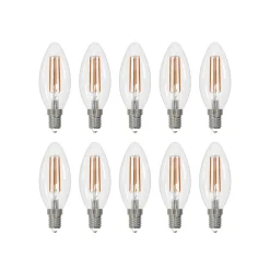 Arcchio LED-filamentpære E14 sæt med 10 lys, 2700 K