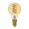 Arcchio LED-filamentpære, E14, 4,9 W, ravfarvet