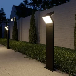 Arcchio LED-gadelampe Havin, antracit, metal, 100 cm