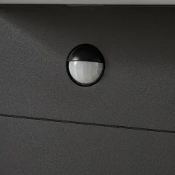 Arcchio LED-gadelampe Iberion, 90 cm, antracit, sensor