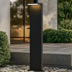 Arcchio LED-gadelampe Iberion, 90 cm, antracit, metal