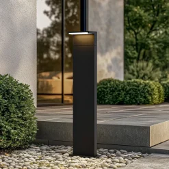 Arcchio LED-gadelampe Iberion, 90 cm, antracit, metal