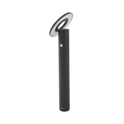 Arcchio LED-gadelampe Tovio, antracit,, Ø 24cm, sensor